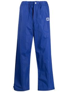 Valentino Garavani pantalon de jogging à bandes contrastantes - Bleu