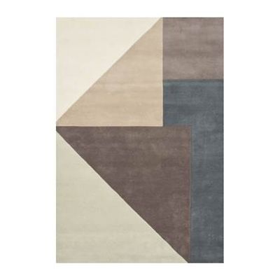 Linie Design Arguto Vloerkleed - Grijs / Blauw