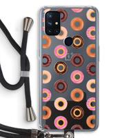 Donuts: OnePlus Nord N10 5G Transparant Hoesje met koord - thumbnail