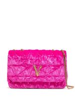 Versace sac porté épaule Virtus en velours - Rose - thumbnail