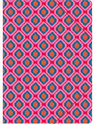 Cedon elastomap meisjes 22 x 31 cm karton roze/blauw Cedon elastomap meisjes 22 x 31 cm karton roze/blauw