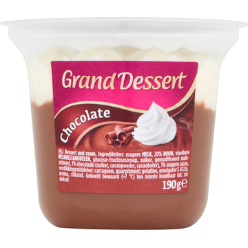 Ehrmann Grand Dessert Chocolate 190 g bij Jumbo