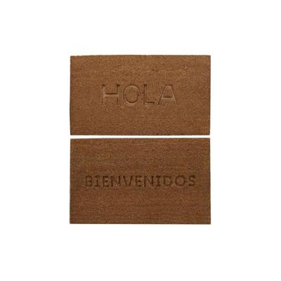 Deurmat DKD Home Decor Bruin Rubber Kokosnoot (75 x 45 x 2,3 cm) (2 Stuks)