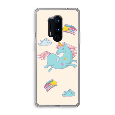 Vliegende eenhoorn: OnePlus 8 Pro Transparant Hoesje