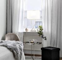 Tafellamp &apos;Omega&apos; By Rydens stoffen kap messing E27 fitting 69 cm