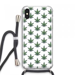 Weed: iPhone XS Max Transparant Hoesje met koord