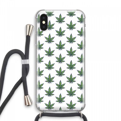 Weed: iPhone XS Max Transparant Hoesje met koord