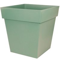 Bloempot Toscane vierkant kunststof groen L32 x B32 x H32 cm