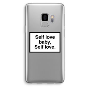 Self love: Samsung Galaxy S9 Transparant Hoesje
