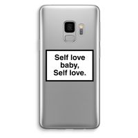 Self love: Samsung Galaxy S9 Transparant Hoesje