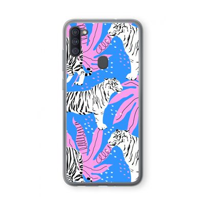 Tijger: Samsung Galaxy A11 Transparant Hoesje