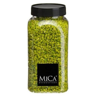 Mica Decorations decoratie stenen/granulaat - 650ml - groen - hobby steentjes