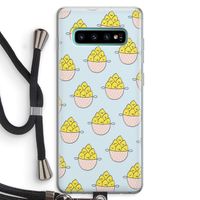Citroenen: Samsung Galaxy S10 Plus Transparant Hoesje met koord