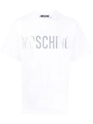 Moschino t-shirt en coton à logo imprimé - Blanc