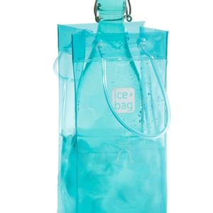 IceBag Wijnkoeler Blauw Design Collection - 11x11x25,5cm - Eenvoudig mee te nemen - Champagne koeler