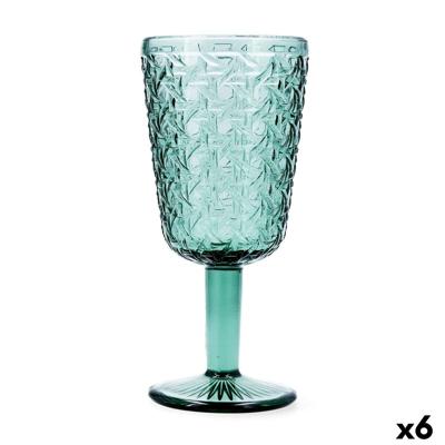 Fluitglas Bidasoa Agata Groen Glas 285 ml (6 Stuks)