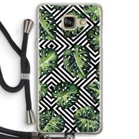 Geometrische jungle: Samsung Galaxy A5 (2016) Transparant Hoesje met koord