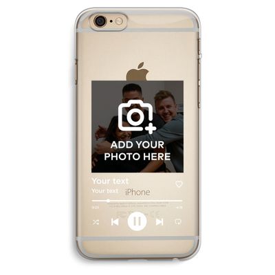 Music Player: iPhone 6 Plus / 6S Plus Transparant Hoesje