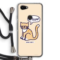 Miauw: Pixel 3a Transparant Hoesje met koord