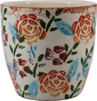 Floran Bloempot Rosa 23x22cm Wit