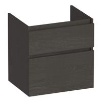 Brauer Delight - Onderkast - 60 cm - met 2 Softclose Lades Greeploos en 1 Sifon Uitsparing - Timber Anthracite