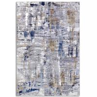 Vloerkleed Malard - Donkerblauw/beige maat: 290x200cm - materiaal: Polyester - Dekbed-Discounter.nl