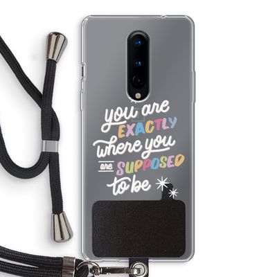 Right Place: OnePlus 8 Transparant Hoesje met koord