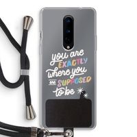 Right Place: OnePlus 8 Transparant Hoesje met koord