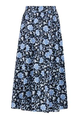 Jans batik skirt - black/cobalt - 07172
