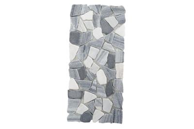 Steentjes Mat Grijs-Wit 30X14 cm kerst - My village