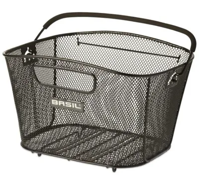 Fietsmand Basil Bold medium - inclusief Clever bevestigingssysteem - zwart