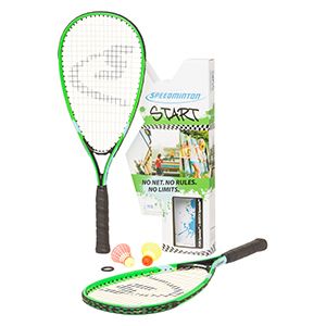 Speedminton Start Set Aluminium Zwart, Groen 2 stuk(s)