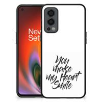 OnePlus Nord 2 | Telefoon Hoesje | met tekst Heart Smile OnePlus Nord 2 | Telefoon Hoesje | met tekst Heart Smile