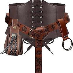 Retro vintage Punk Gothic Middeleeuws Steampunk Ceintuur Schede Riemzakje Viking Tempeliers Walhalla Voor heren Dames Uniseks Halloween Prestatie Feest LARP Korset Lightinthebox