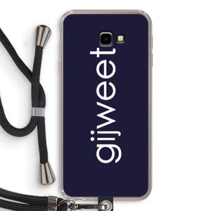 Gijweet: Samsung Galaxy J4 Plus Transparant Hoesje met koord