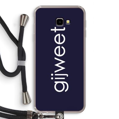 Gijweet: Samsung Galaxy J4 Plus Transparant Hoesje met koord