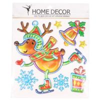 Muurstickers Pop Up kerst rendier 25 cm | 24 stuks