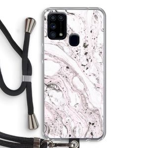 Mengelmoes: Samsung Galaxy M31 Transparant Hoesje met koord