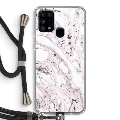 Mengelmoes: Samsung Galaxy M31 Transparant Hoesje met koord
