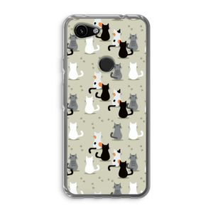 Katten: Google Pixel 3a Transparant Hoesje