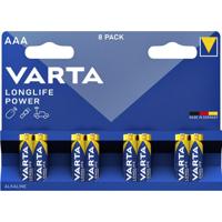 Batterij varta longlife power 8x aaa