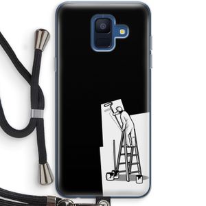 Musketon Painter: Samsung Galaxy A6 (2018) Transparant Hoesje met koord