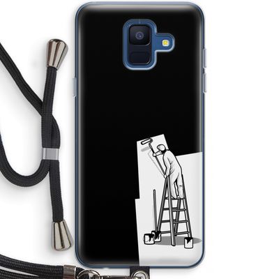 Musketon Painter: Samsung Galaxy A6 (2018) Transparant Hoesje met koord