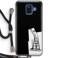 Musketon Painter: Samsung Galaxy A6 (2018) Transparant Hoesje met koord