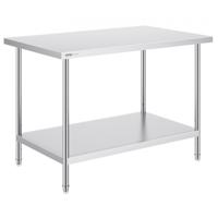 VEVOR voorbereidingstafel roestvrijstalen commerciële werktafel 762x1219mm keuken