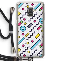 8-bit N°8: Samsung Galaxy A8 (2018) Transparant Hoesje met koord