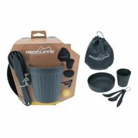 Serviesset Lifetime Grijs Voor de camping 6 Onderdelen Serviesset Lifetime Grijs Voor de camping 6 Onderdelen