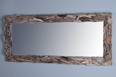 Treibgut Treibholz-Spiegel 180x80 cm.