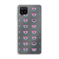 Smiley watermeloenprint: Samsung Galaxy A12 Transparant Hoesje Smiley watermeloenprint: Samsung Galaxy A12 Transparant Hoesje