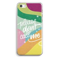 Don't call: iPhone 5 / 5S / SE Transparant Hoesje